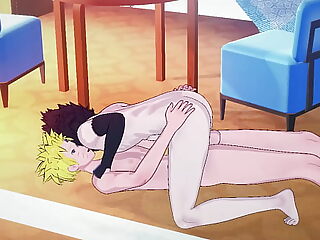 Hentai Sasuke video with explicit oral and hand-to-mouth action.